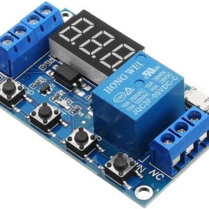 6-30V 1-Channel Power Relay Module with Adjustable Timing Cycle